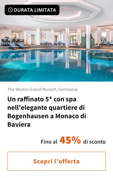 Un raffinato 5* con spa nell'elegante quartiere di Bogenhausen a Monaco di Baviera