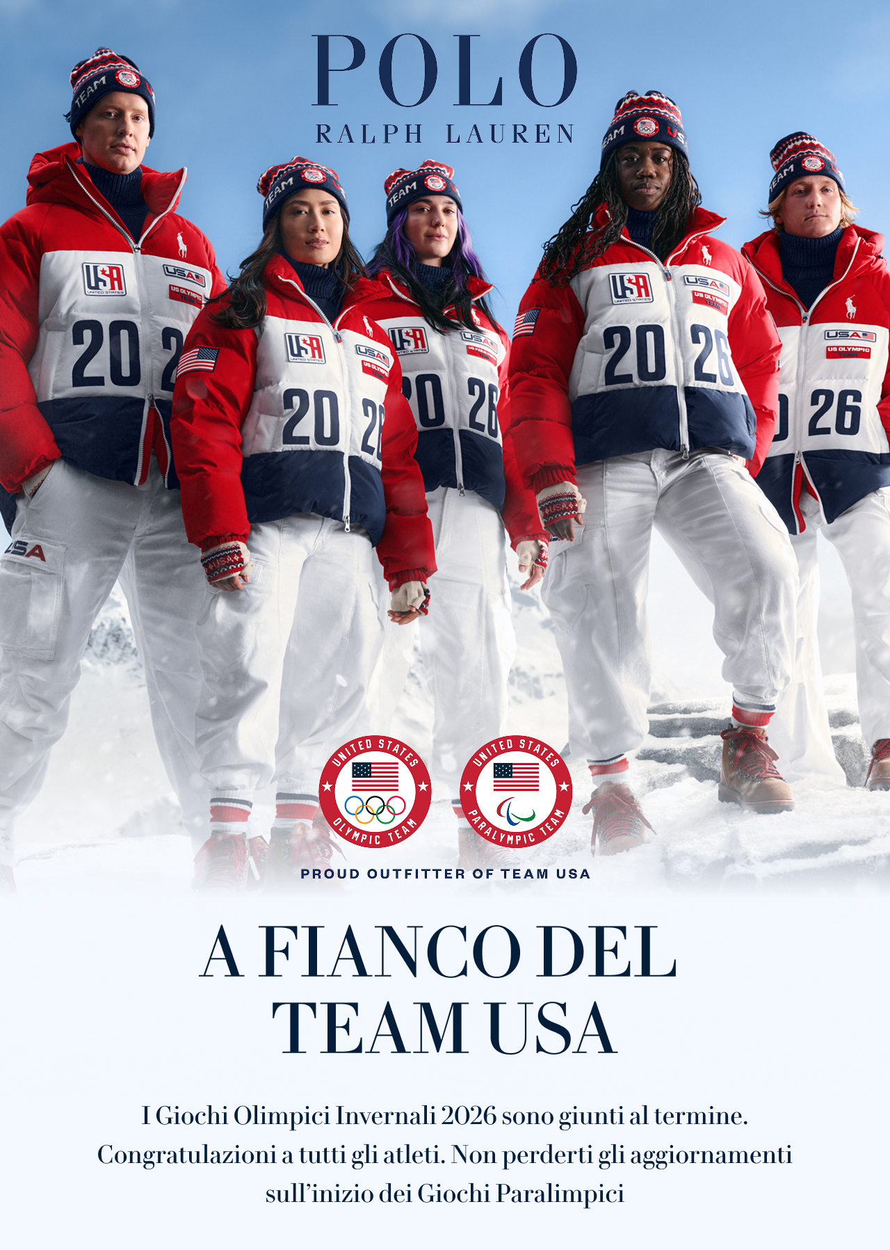 A FIANCO DEL TEAM USA