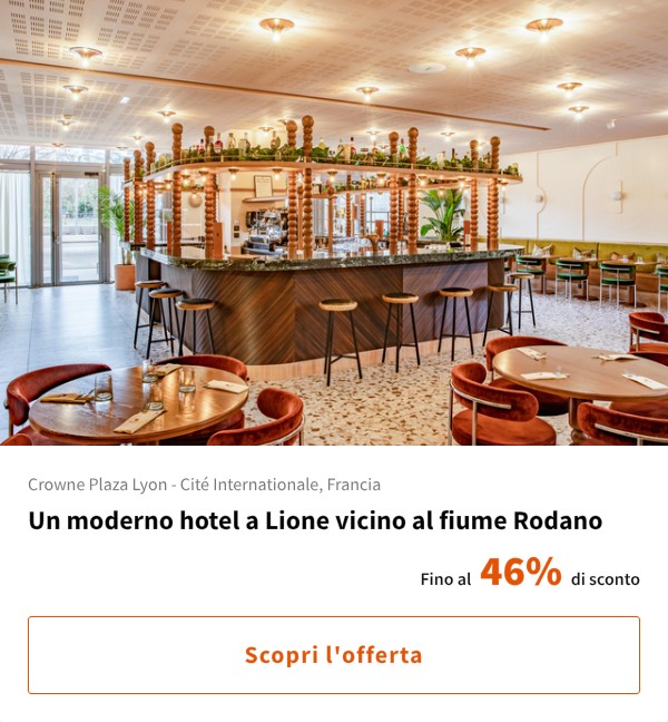 Un moderno hotel a Lione vicino al fiume Rodano