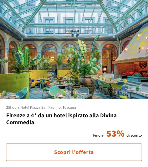 Firenze a 4* da un hotel ispirato alla Divina Commedia