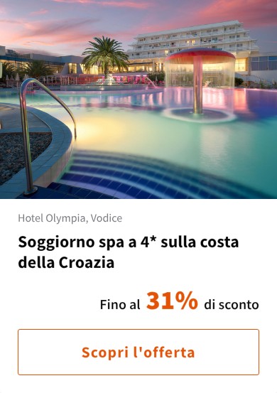Soggiorno spa a 4* sulla costa della Croazia