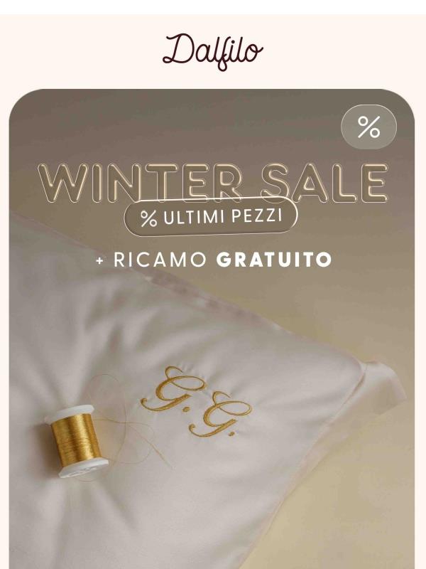 ⏳ Ricamo gratuito fino a stasera!