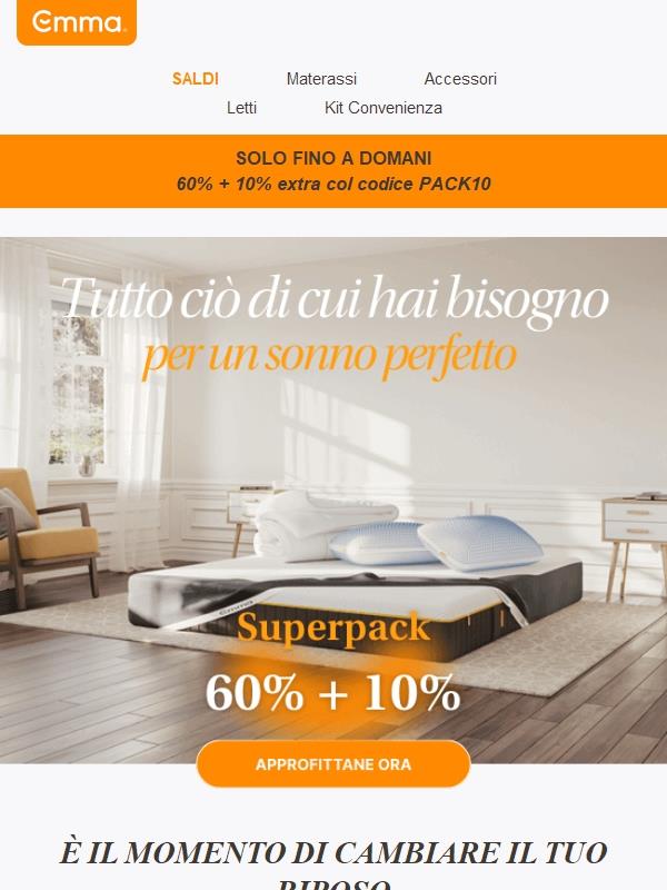 TERMINA DOMANI: Superpack fino al 60% + 10% 🔥