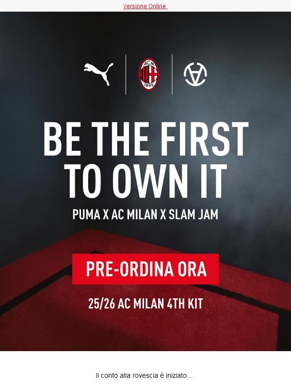 FOURTH KIT PUMA x AC MILAN x SLAM JAM