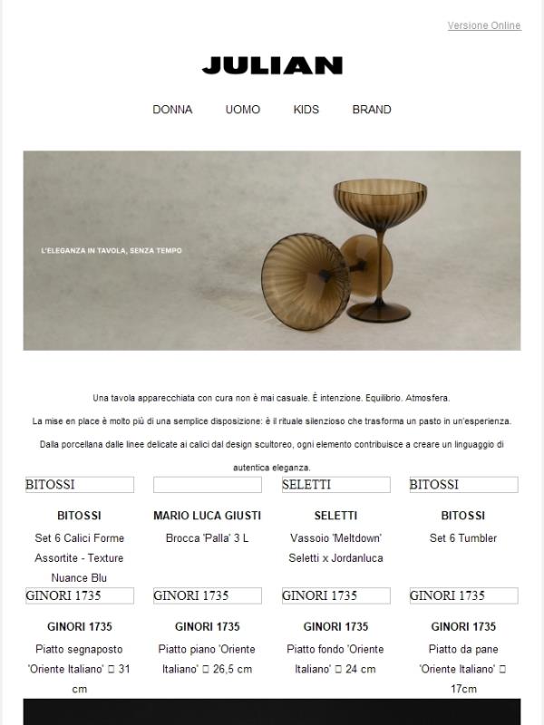 HOME&LIFESTYLE | Eleganza senza tempo a tavola