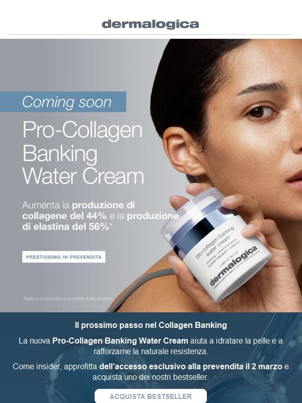 Coming soon: Pro-Collagen Banking Water Cream