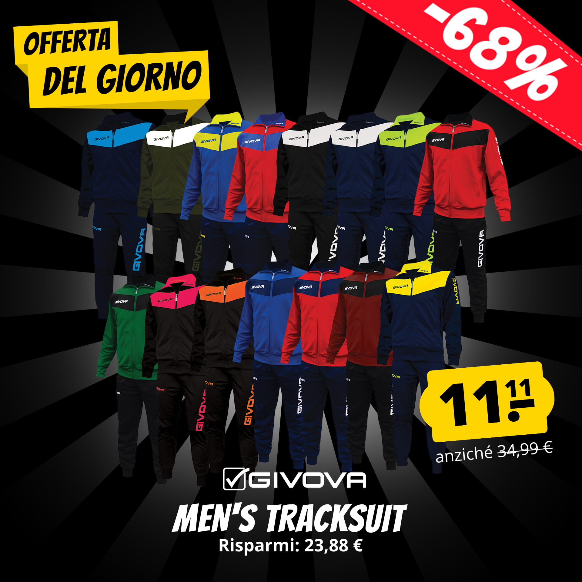 givova tuta visa tuta sportiva