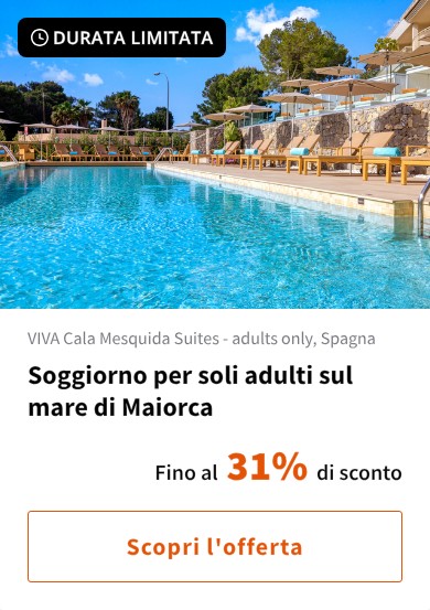Soggiorno per soli adulti sul mare di Maiorca