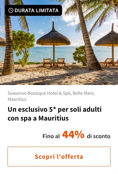 Un esclusivo 5* per soli adulti con spa a Mauritius