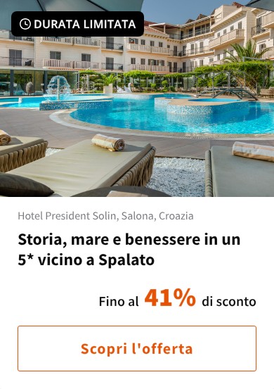 Storia, mare e benessere in un 5* vicino a Spalato