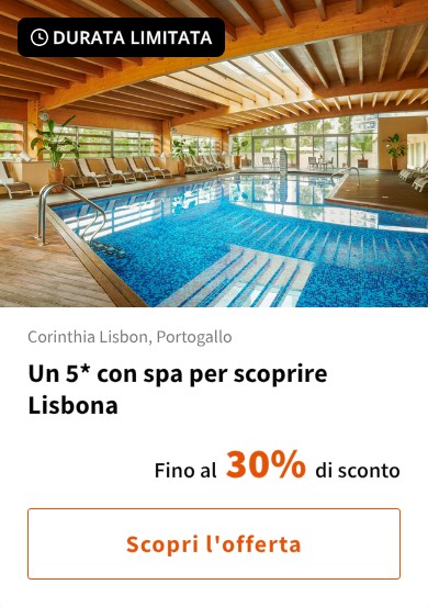 Un 5* con spa per scoprire Lisbona