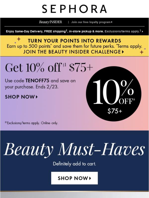 10% off—last day! ⏰ Min. spend required.