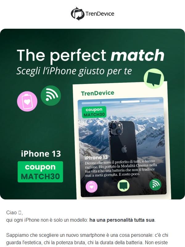 Ogni iPhone ha una personalità. 💕 Fai Match