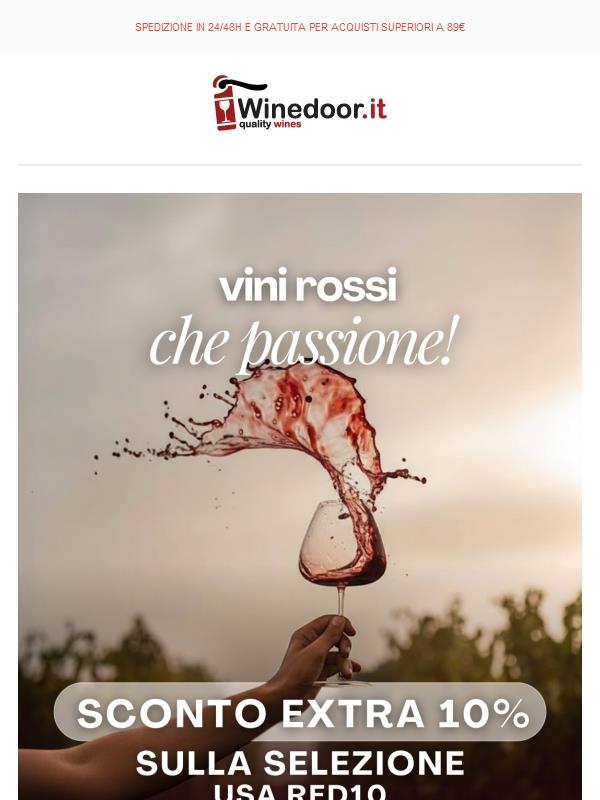 🍷RED WINE: ora tutti scontati!