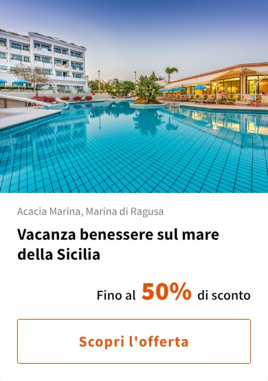 Vacanza benessere sul mare della Sicilia