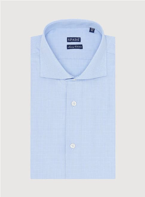 Camicia in cotone Principe di Galles