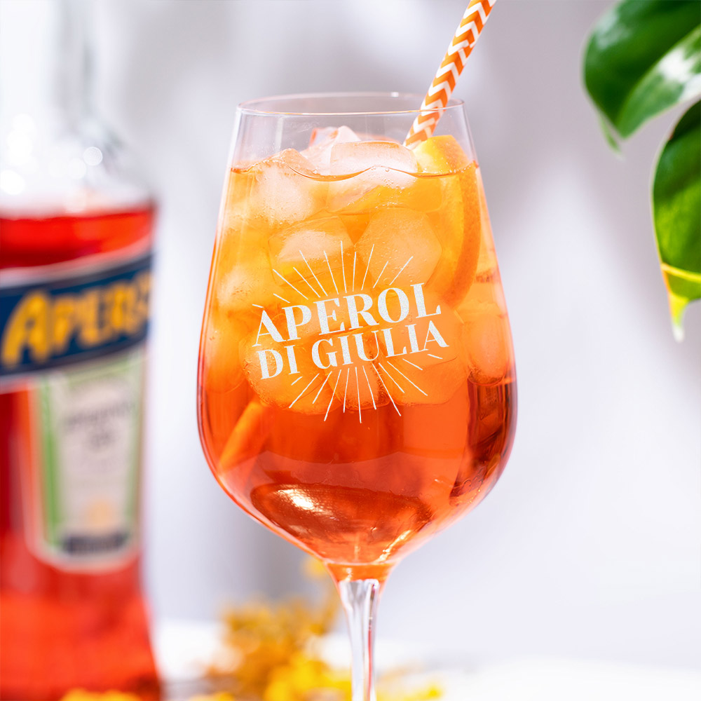 Image of Bicchiere Spritz Aperol Personalizzato con Nome