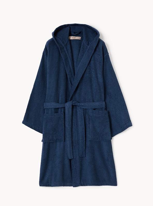 Accappatoio leggero e assorbente in spugna di cotone