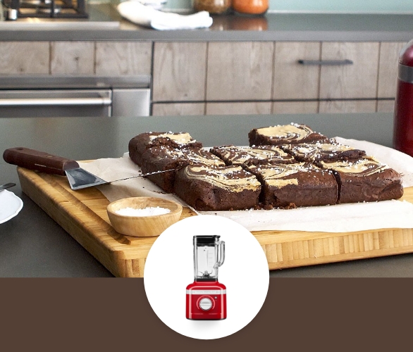 Tahini swirl chocolate brownie