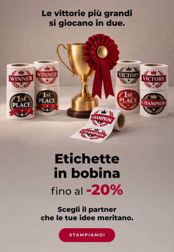 Etichette in bobina fino al -20%