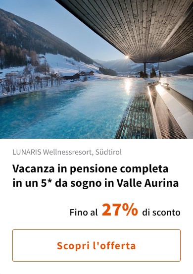 Vacanza in pensione completa in un 5* da sogno in Valle Aurina