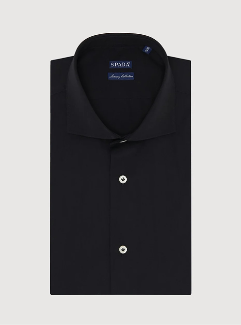 Camicia in cotone tinta unita