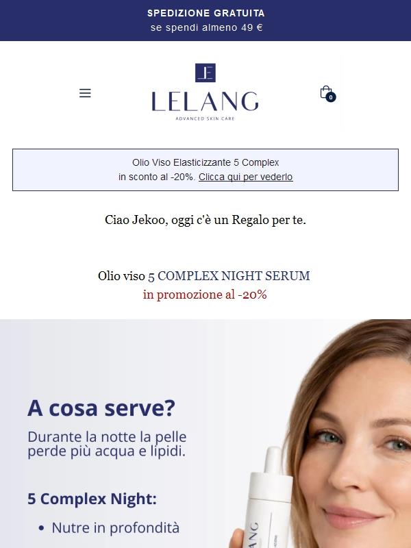 Promo per il tuo viso