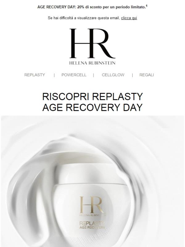 AGE RECOVERY DAY | Protezione elevata, texture a effetto bendaggio iconica