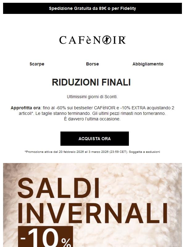 Ultimissimi giorni -60% + Extra -10% su 2 articoli