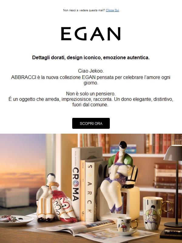 Scopri ora la collezione ABBRACCI di EGAN