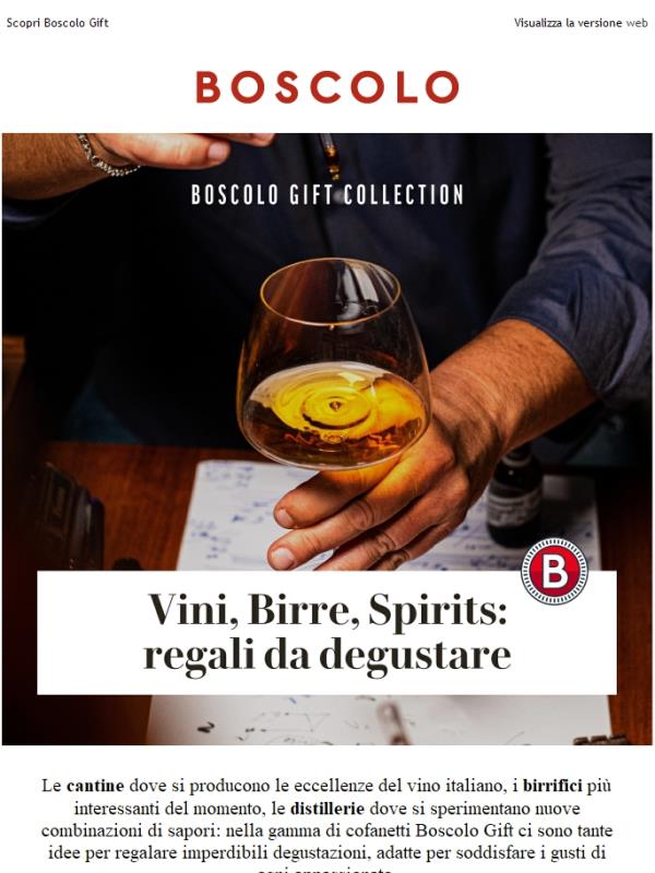 Vini, Birre, Spirits: regali da degustare