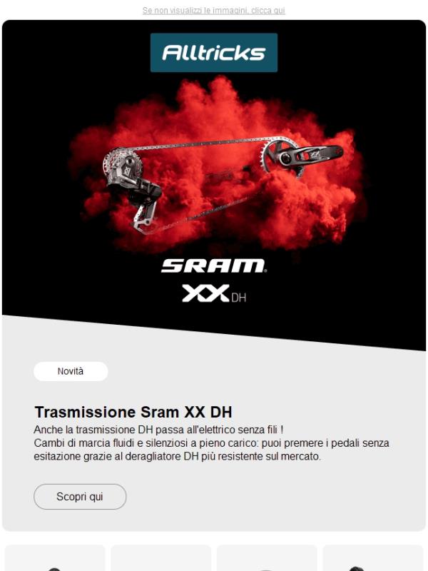 SRAM XX DH: anche la trasmissione DH passa all’elettronico wireless !