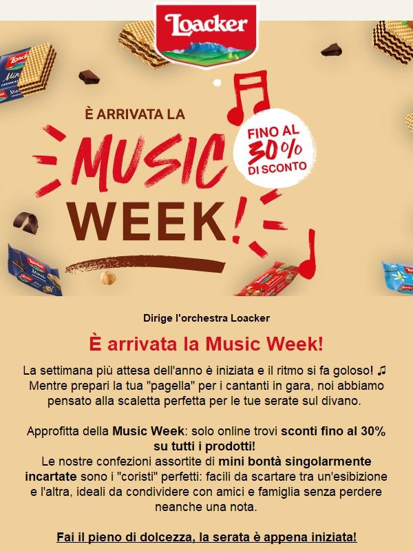 È iniziata la MUSIC WEEK! 🎶 Musica, grandi emozioni e..