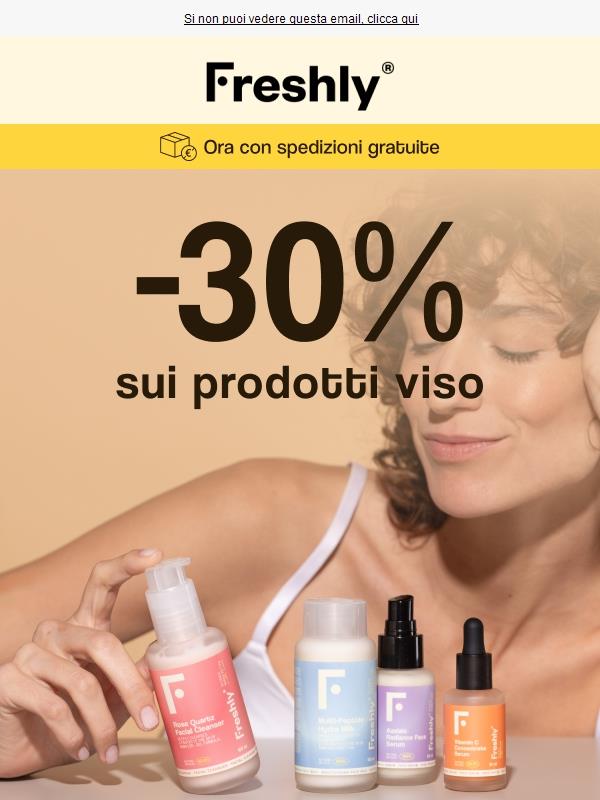 -30% 💥 Massimo sconto sui prodotti viso!