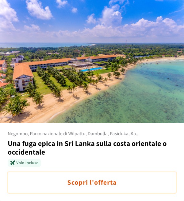 Una fuga epica in Sri Lanka sulla costa orientale o occidentale