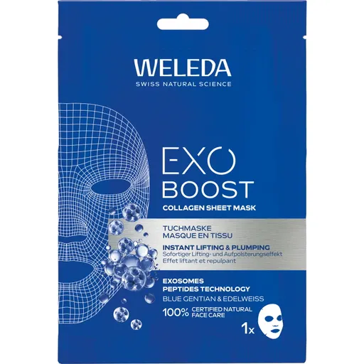 Weleda Maschera in fogli al collagene EXO BOOST