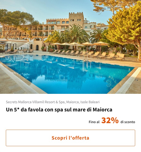 Un 5* da favola con spa sul mare di Maiorca