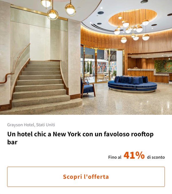 Un hotel chic a New York con un favoloso rooftop bar