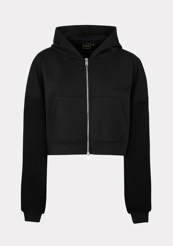 Felpa con Cappuccio Donna F**K Nera W0302-BK