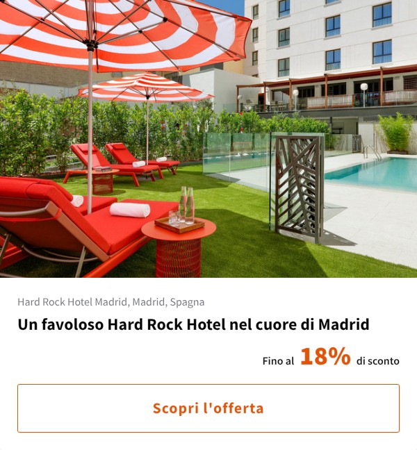 Un favoloso Hard Rock Hotel nel cuore di Madrid