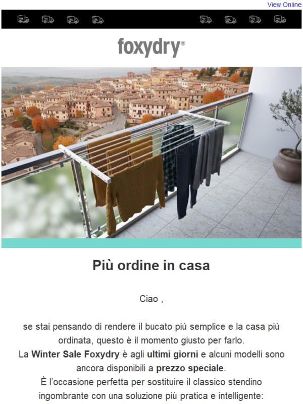 Winter Sale Foxydry: sta per finire