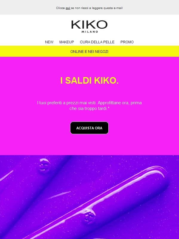 I saldi finiscono domani: affrettati.