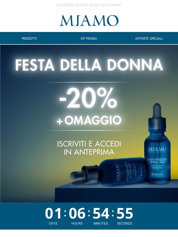 Accedi in anteprima alla Festa della Donna: iscriviti alla community! 💐