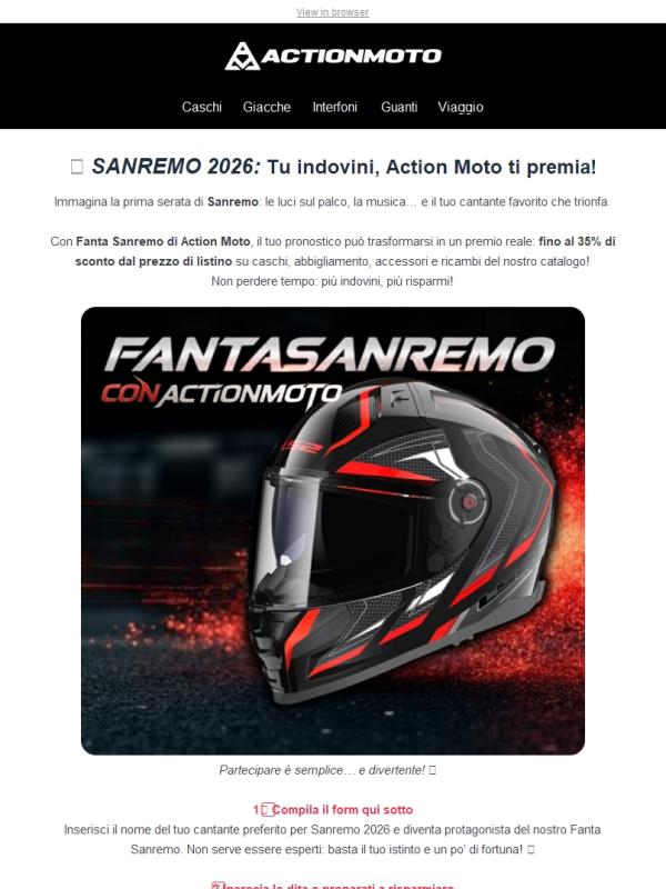 🎶 Fanta Sanremo Action Moto: Tifa, Gioca e Vinci !