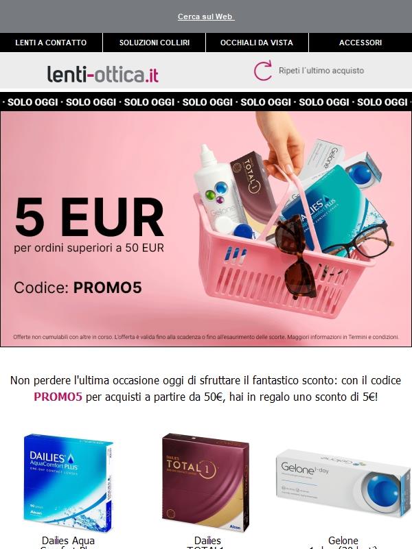 💸 5€ di sconto se acquisti oltre 50€ ⏳ MA SCADE PRESTO