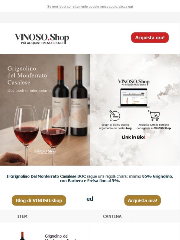 🔎VINOSO | Grignolino del Monferrato Casalese