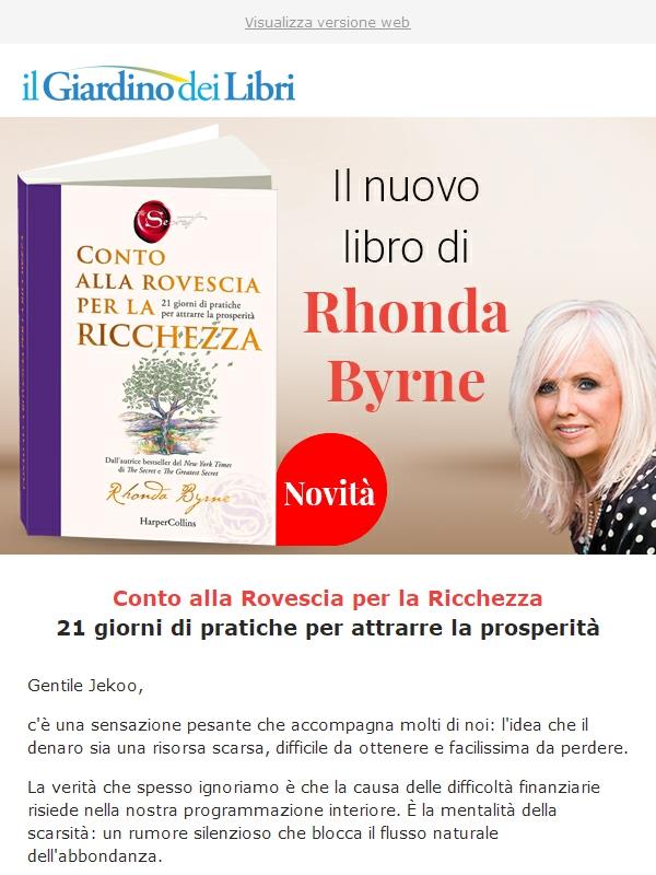 🌟 Il nuovo libro di Rhonda Byrne: "Conto alla Rovescia per la Ricchezza"