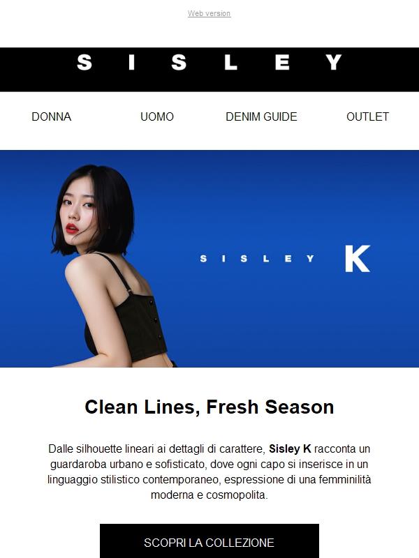 Sisley K: il nuovo minimalismo urbano