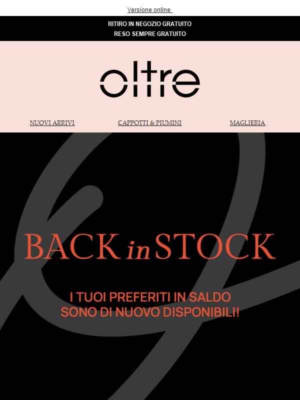 I tuoi preferiti al -70% sono di nuovo disponibili!