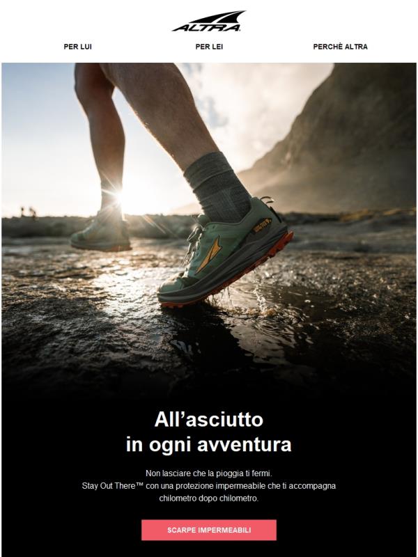 Piedi bagnati? No grazie. 🌧️